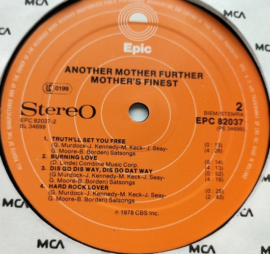Mother's Finest ‎– Another Mother Further LP = als nieuw