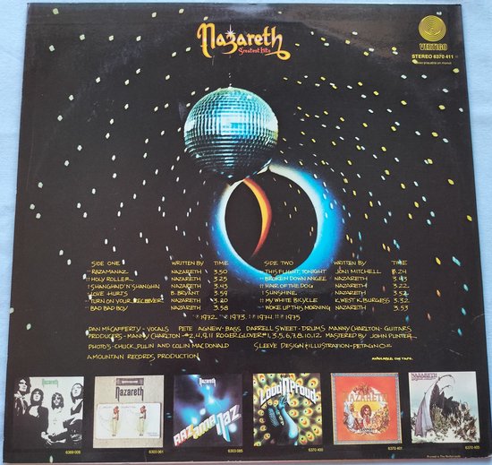 Nazareth - Greatest Hits (1975) LP = als nieuw