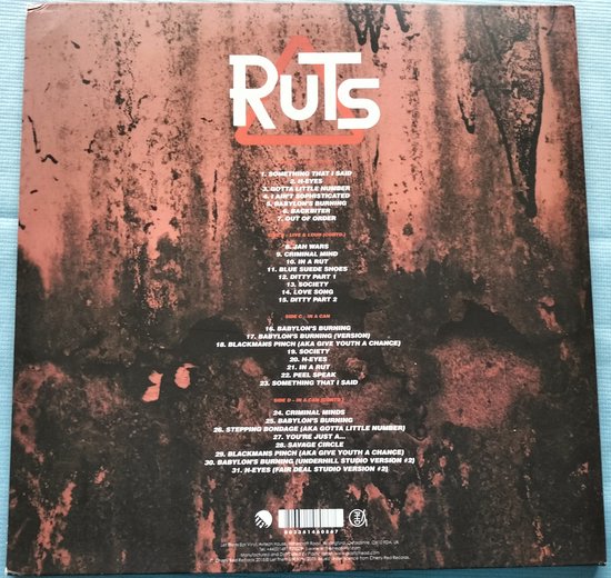 The Ruts ‎– Babylon's Burning (2015) 2XLP=nieuw