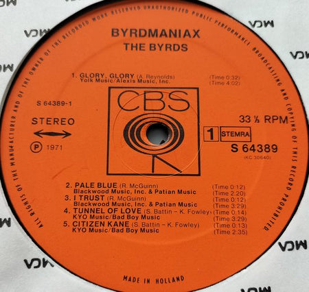 The Byrds - Byrdmaniax (1971) LP