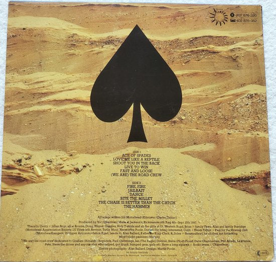 Motörhead - Ace of Spades (1980) LP