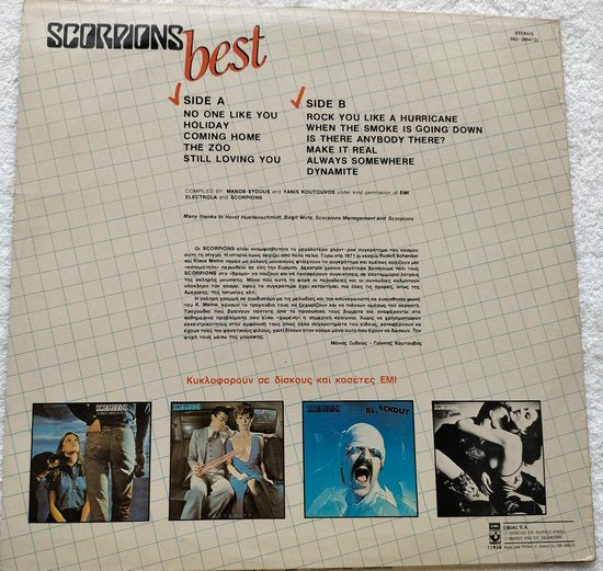 Scorpions - Best (1985) LP = in Nieuwstaat