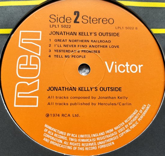 Jonathan Kelly's Outside - Waiting on You (1974) LP= als nieuw