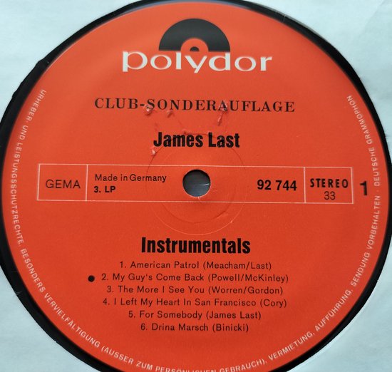 James Last ‎– Party (1971)4XLPBOX = als nieuw