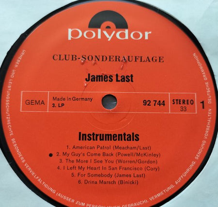 James Last ‎– Party (1971)4XLPBOX = als nieuw