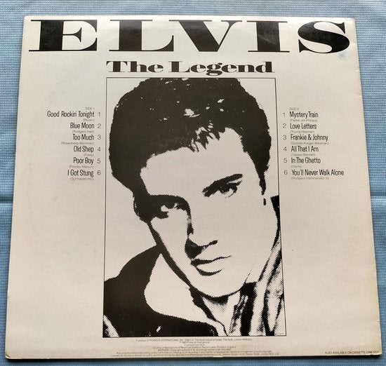 Elvis ‎– The Legend (1983) LP = als nieuw