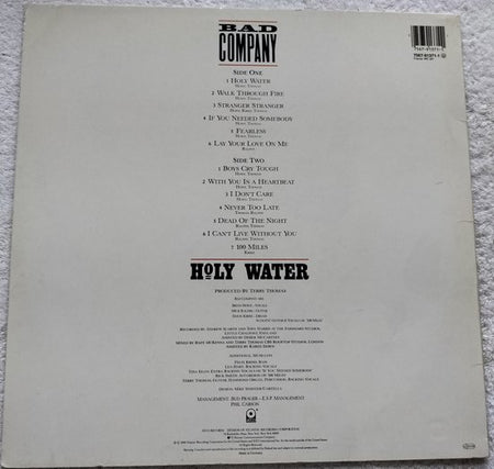 Bad Company - Holy Water (1990) LP