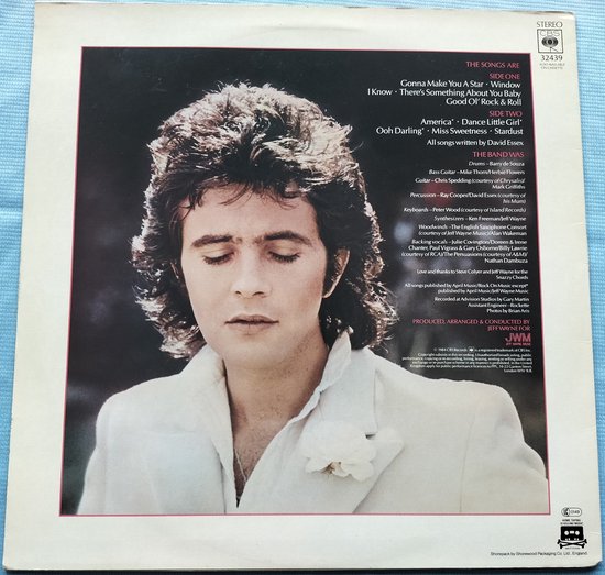 David Essex ‎– David Essex (1984) Lp = als nieuw