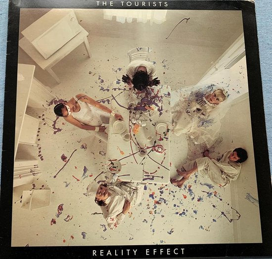 The Tourists ‎– Reality Effect LP 1984 Heeft gebruikerssporen speelt prima af, Hoes zie foto's