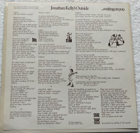 Jonathan Kelly's Outside - Waiting on You (1974) LP= als nieuw