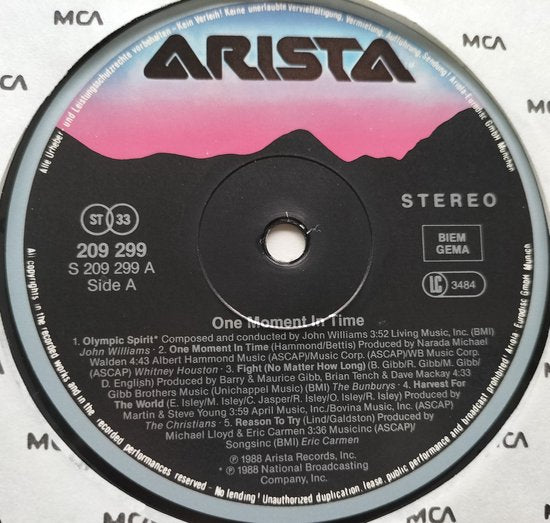 One Moment In Time (1988) LP