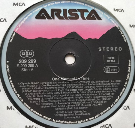One Moment In Time (1988) LP