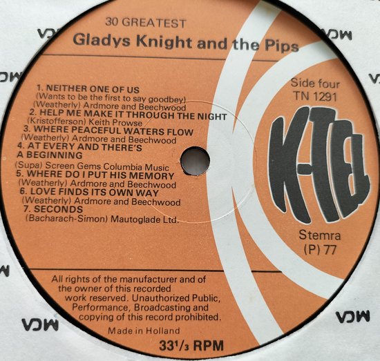 Gladys Knight And The Pips – 30 Greatest(1977) 2XLP