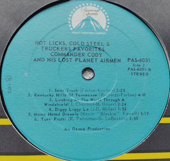 Commander Cody And His Lost Planet Airmen (1972) LP
