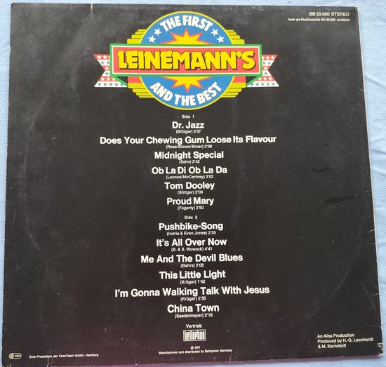 Leinemann's ‎– The First And The Best (1977) LP