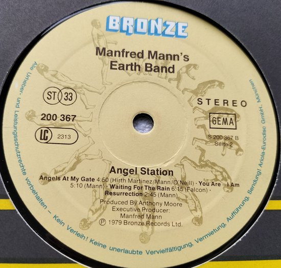 Manfred Mann's Earth Band - Angel Station (1979) LP = als nieuw