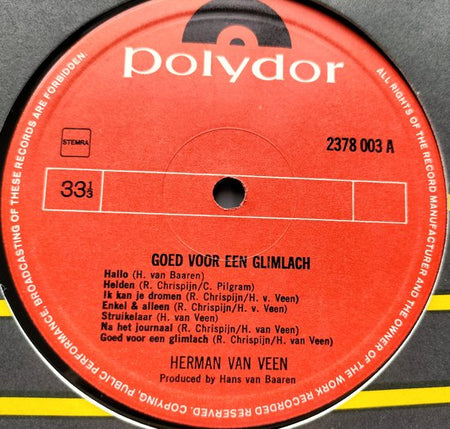 Herman van Veen - Goed voor een Glimlach (1971) LP