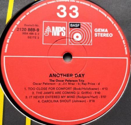 The Oscar Peterson Trio – Another Day LP= als nieuw