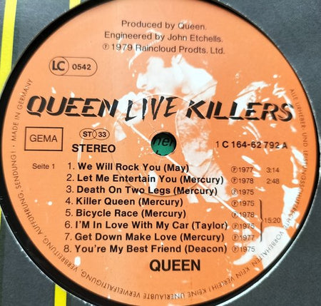 Queen - Live Killers (1979) 2X LP zijn als nieuw