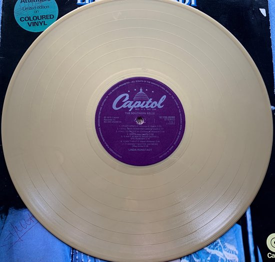 Linda Ronstadt ‎– The Southern Belle 1977 Gouden LP