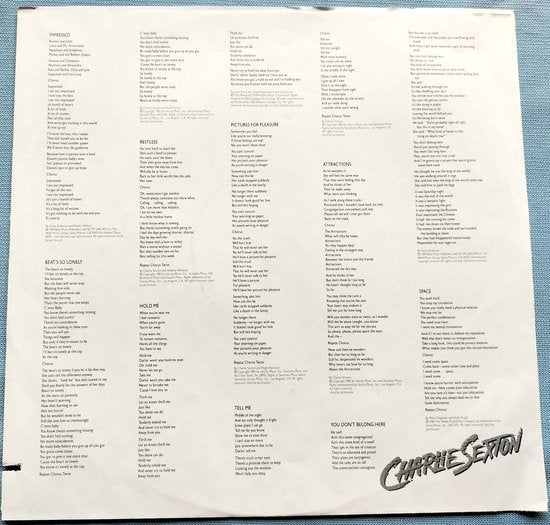 Charlie Sexton - Pictures for Pleasure (1985) LP