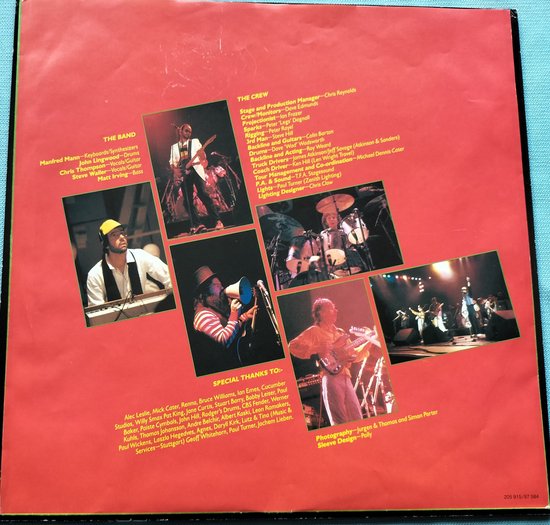 Manfred Mann's Earth Band - Budapest  ( Live) (1983) LP