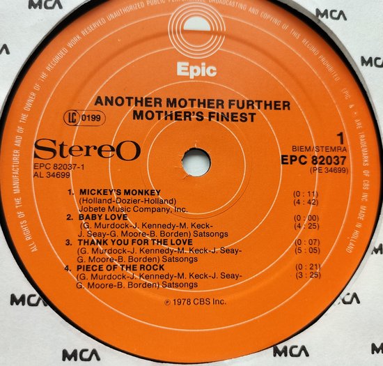 Mother's Finest ‎– Another Mother Further LP = als nieuw