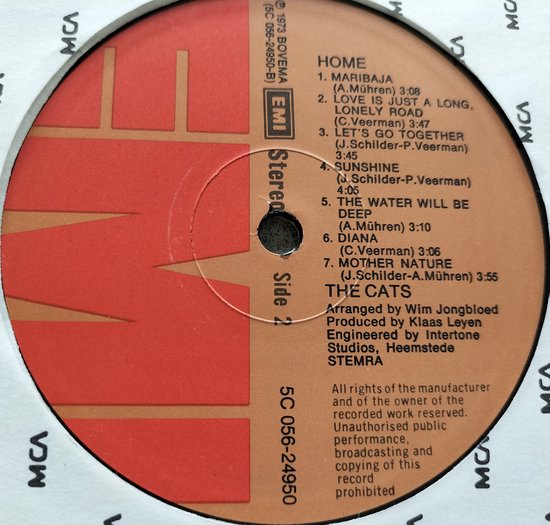The Cats - Home (1973) LP = als nieuw
