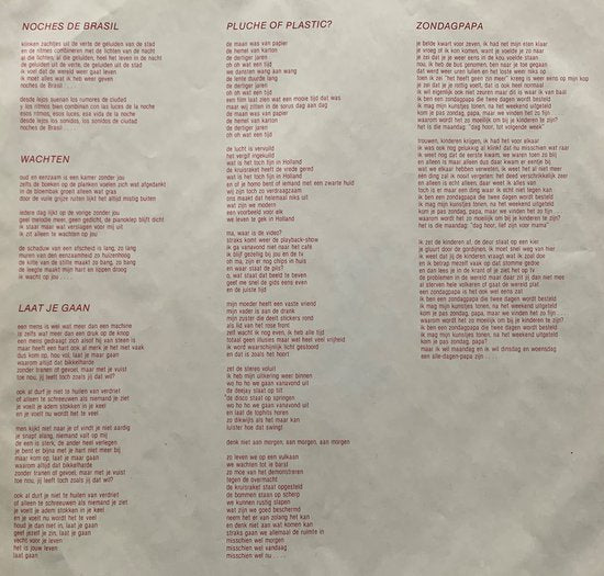 Pluche & Plastic – Het Debuut 1984 LP is in Nieuwstaat. Hoes zie Foto's