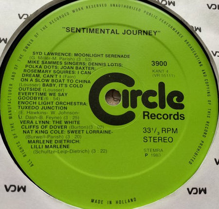 Various – 1945-1980 Sentimental Journey – Feest Van De Bevrijding 2XLP zijn als nieuw