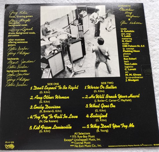 Greg Kihn - Greg Kihn (1976) LP
