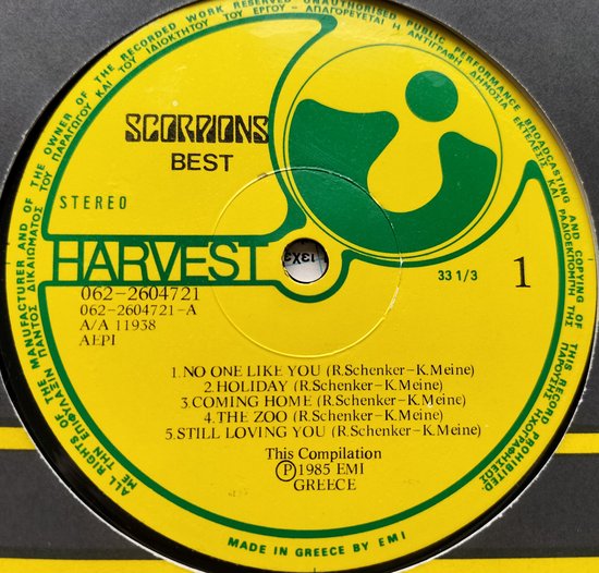 Scorpions - Best (1985) LP = in Nieuwstaat