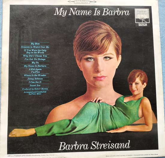 Barbra Streisand - My Name Is Barbra (1965) LP