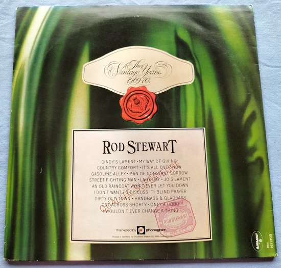 Rod Stewart – The Vintage Years 1969-70 (1976) 2XLP