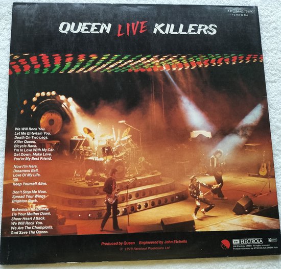 Queen - Live Killers (1979) 2X LP zijn als nieuw