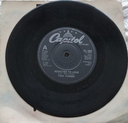 Tina – Addicted To Love(1988) Vinyl, 7", 45 RPM, Single, Stereo