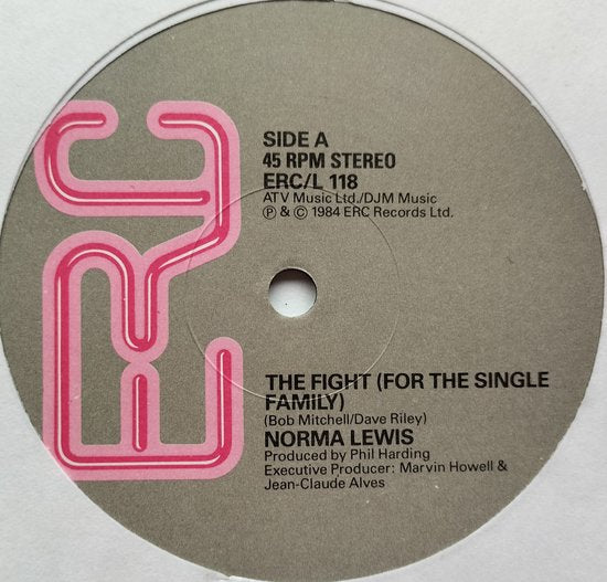 Norma Lewis ‎– The Fight (For The Single Family) (1984) LP 12", 45 RPM