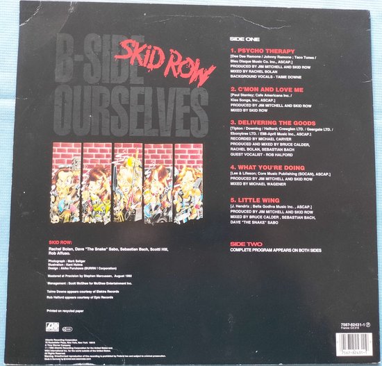 Skid Row - B-Side Ourselves (1992) LP = als nieuw
