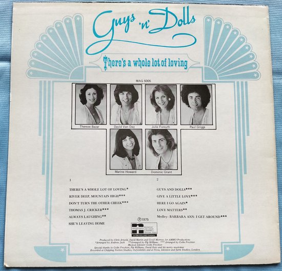 Guys 'n Dolls – There's A Whole Lot Of Loving ( 1975) Lp = in Nieuwstaat