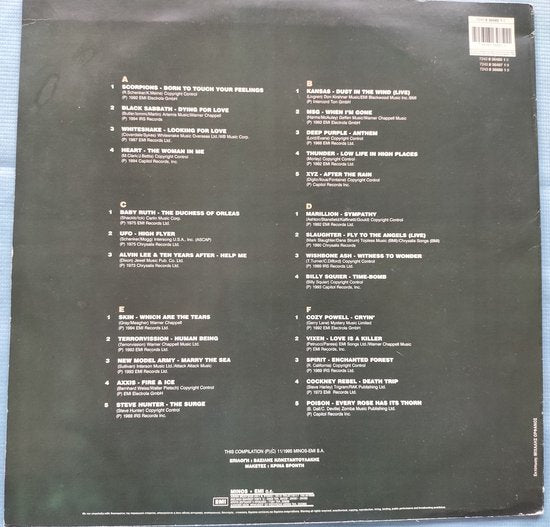 Classic Metal Ballads II (1995) 3xLP