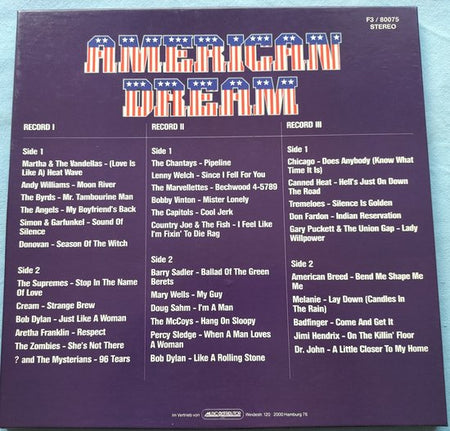 Various ‎– American Dream (1984) 3X LPBOX = als nieuw
