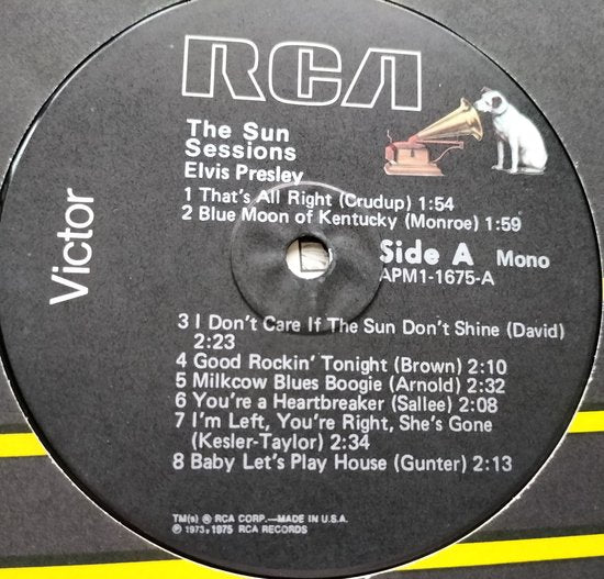 Elvis Presley - The Sun Sessions (1976) LP Collect Item MONO