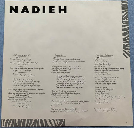 Nadieh – Land Of Tá 1986 LP  is in Nieuwstaat . Hoes zie Foto's