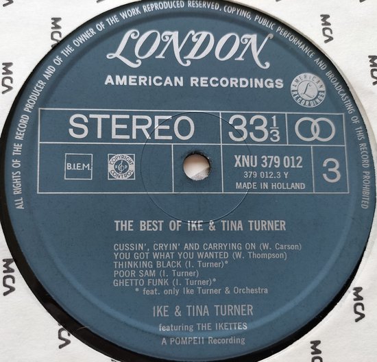 Ike & Tina Turner featuring The Ikettes – The Best Of Ike & Tina Turner (1973) 2XLP