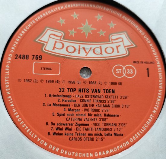 32 Top Hits Van Toen