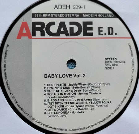 Baby Love (32 Rockin' Great Tracks) - Volume 2 (1987) 2XLP