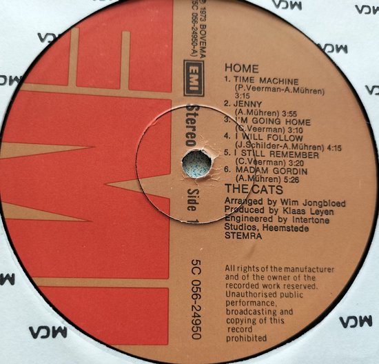 The Cats - Home (1973) LP = als nieuw