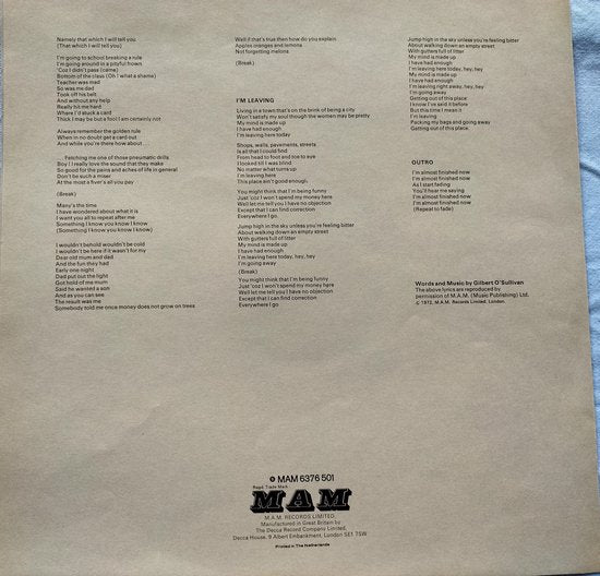 Roy Wood - Boulders (1973) - LP = als nieuw