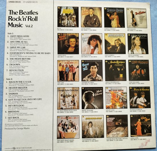 The Beatles – Rock 'n' Roll Music, Volume 2 (1980) LP = als nieuw