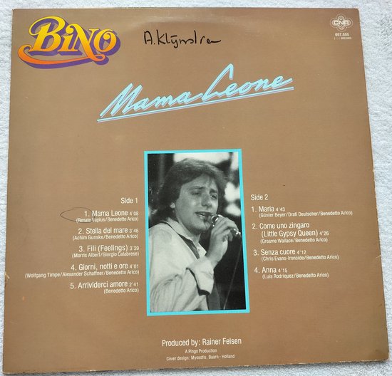 Bino ‎– Mama Leone (1978) LP